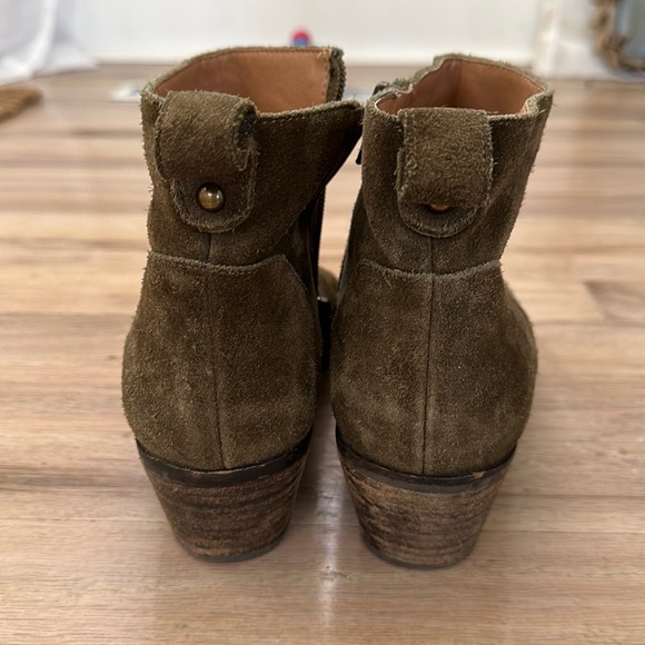 Sole Society Olive Green Suede Ankle Booties - Picture 4 of 5